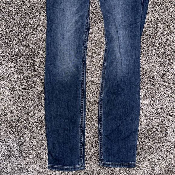 Hollister Brand High Rise Crop Super Skinny Jeans Size 1R Great Condition - Picture 3 of 9